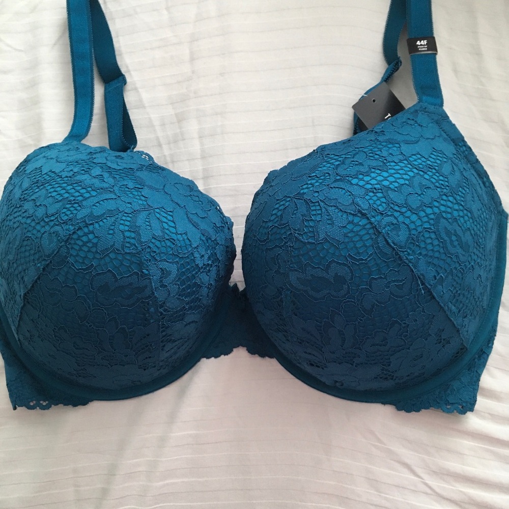 Brand new Torrid Size 44F bra. Deep aqua blue.